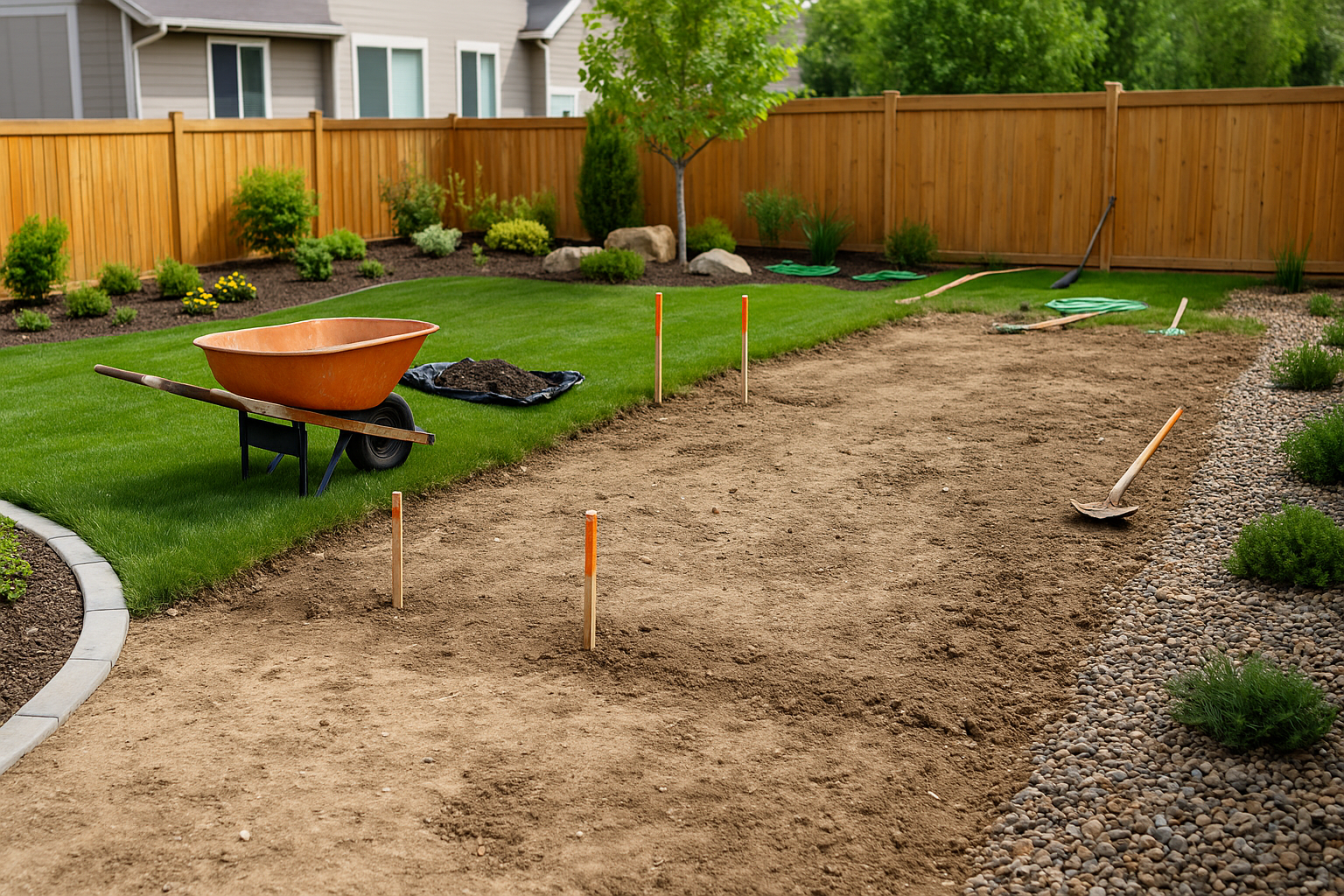 Step 5: Mark out landscape features