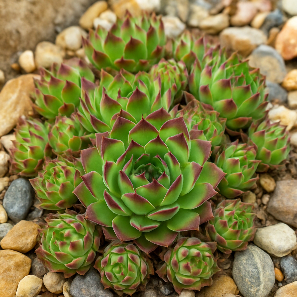 Hens and Chicks (Sempervivum spp.)