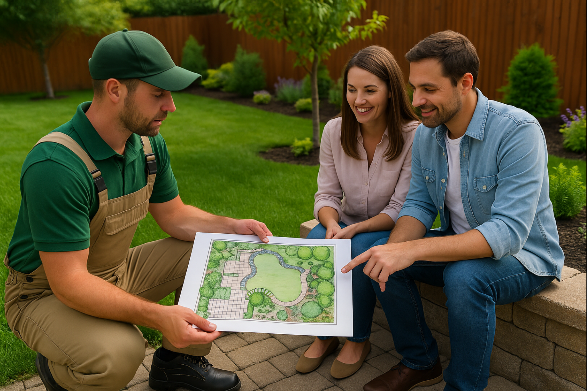 The phases of a landscaping project