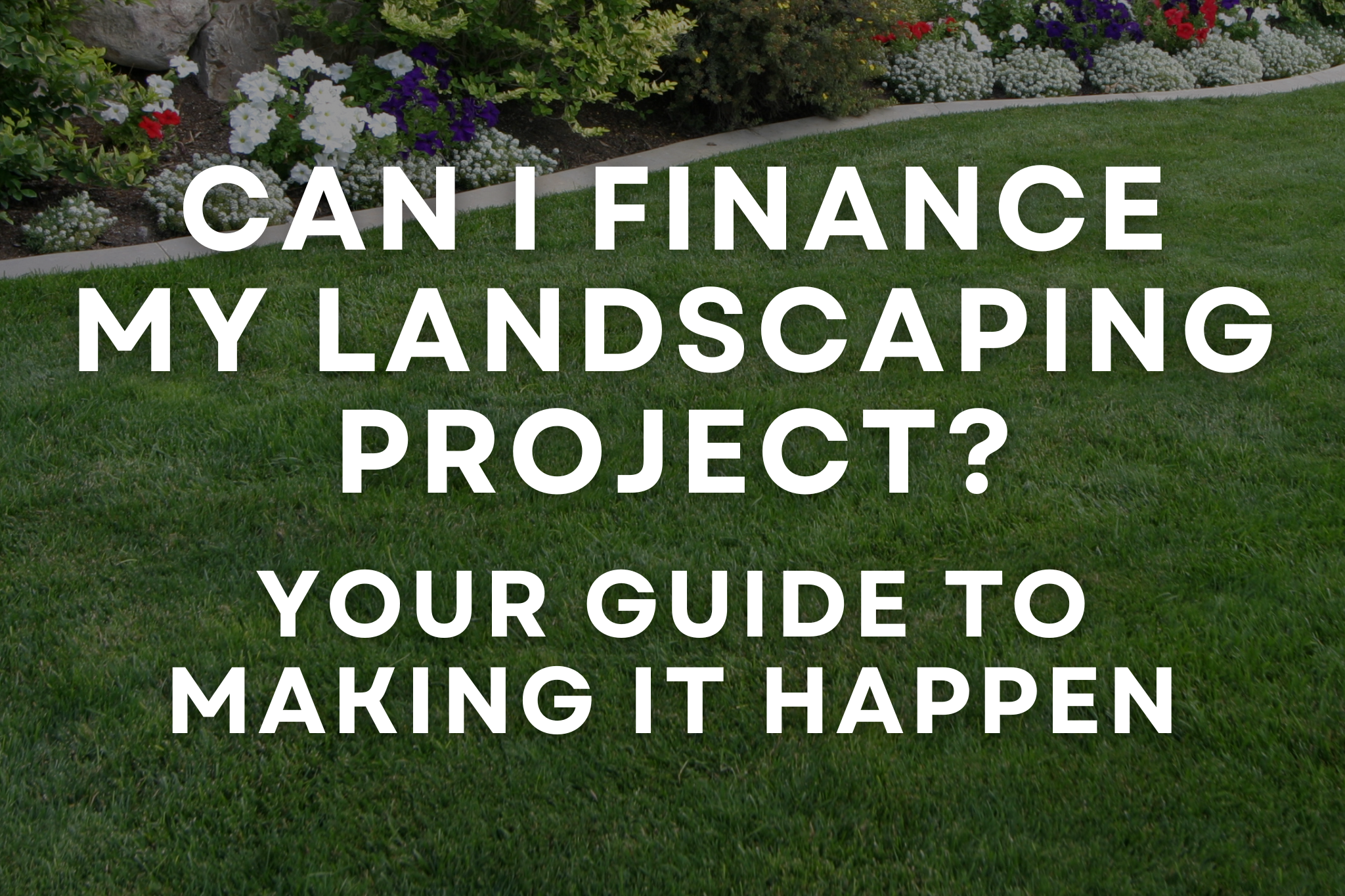 A homeowner reviewing landscaping plans and financing options with a C&K Landscaping consultant