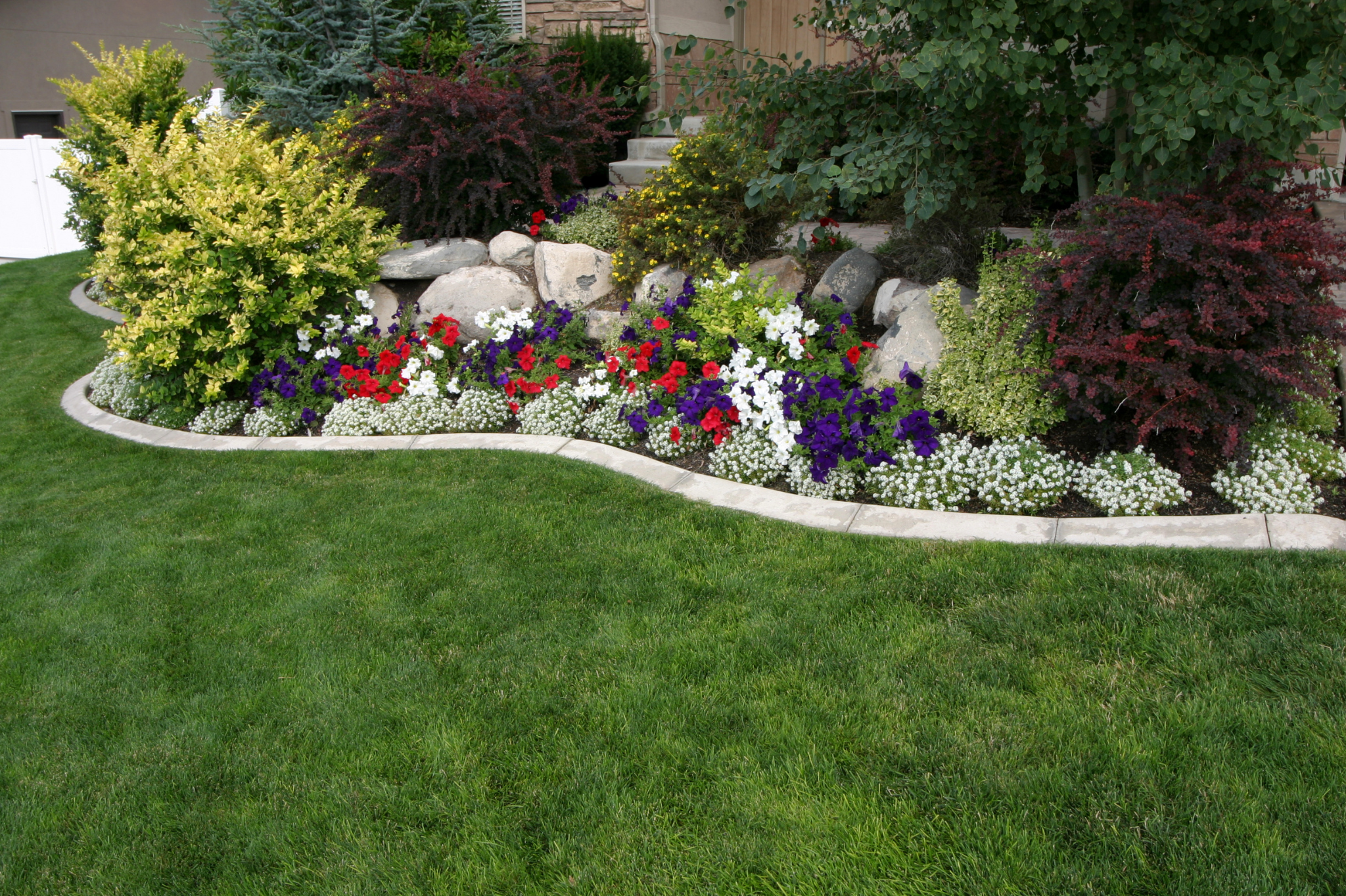 1. Define the space with clean edging
