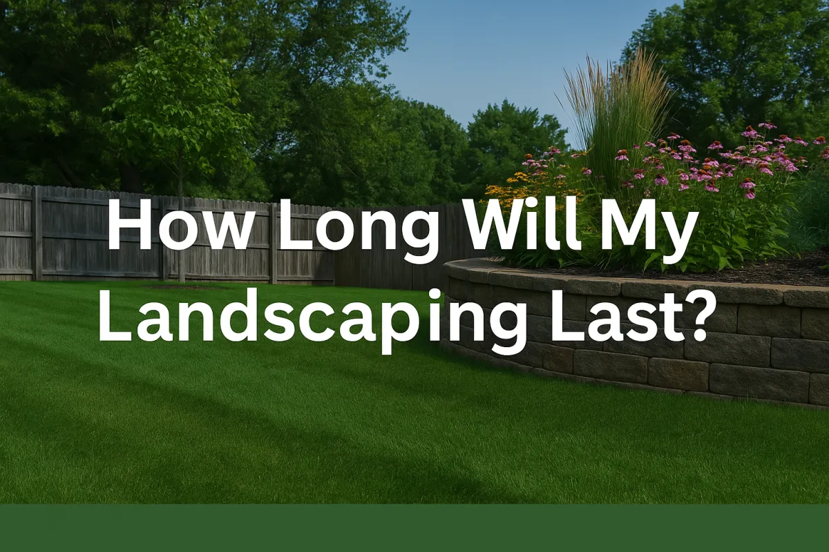 Well-maintained Utah landscape showing hardscape and softscape elements built to last