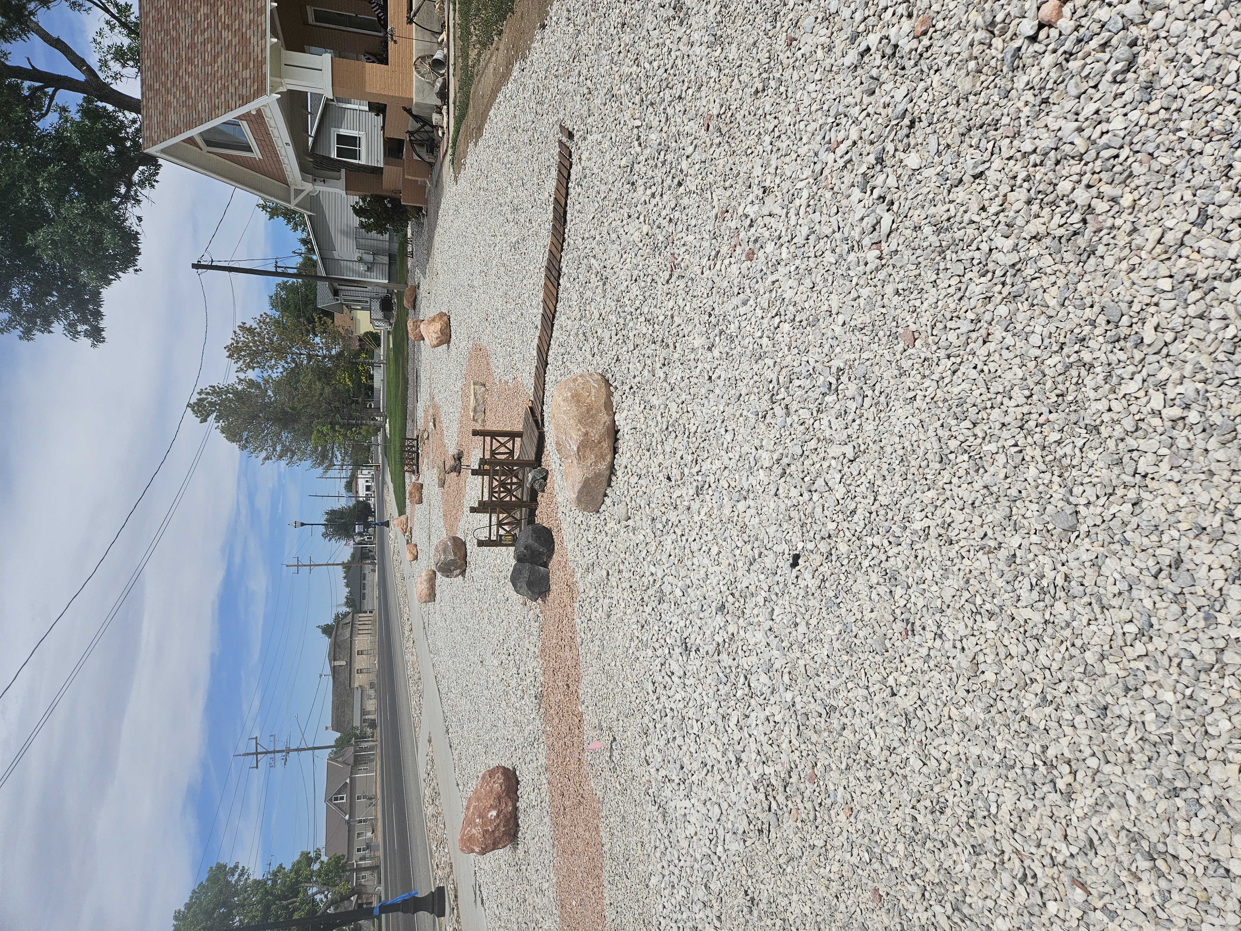 Residential property after full cleanup, lawn restoration, and re-edging
