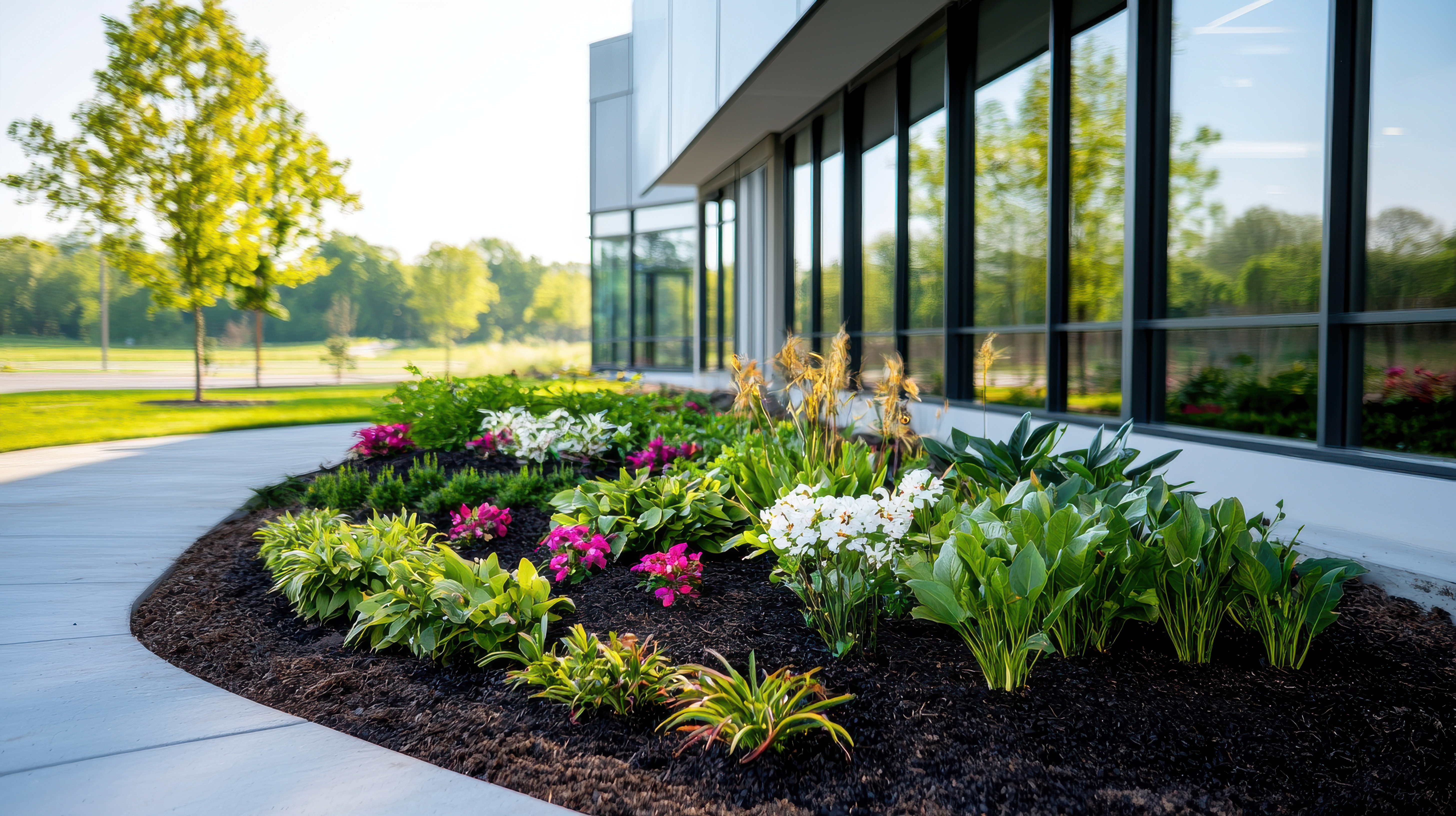 Professional commercial landscaping by C&K Landscaping