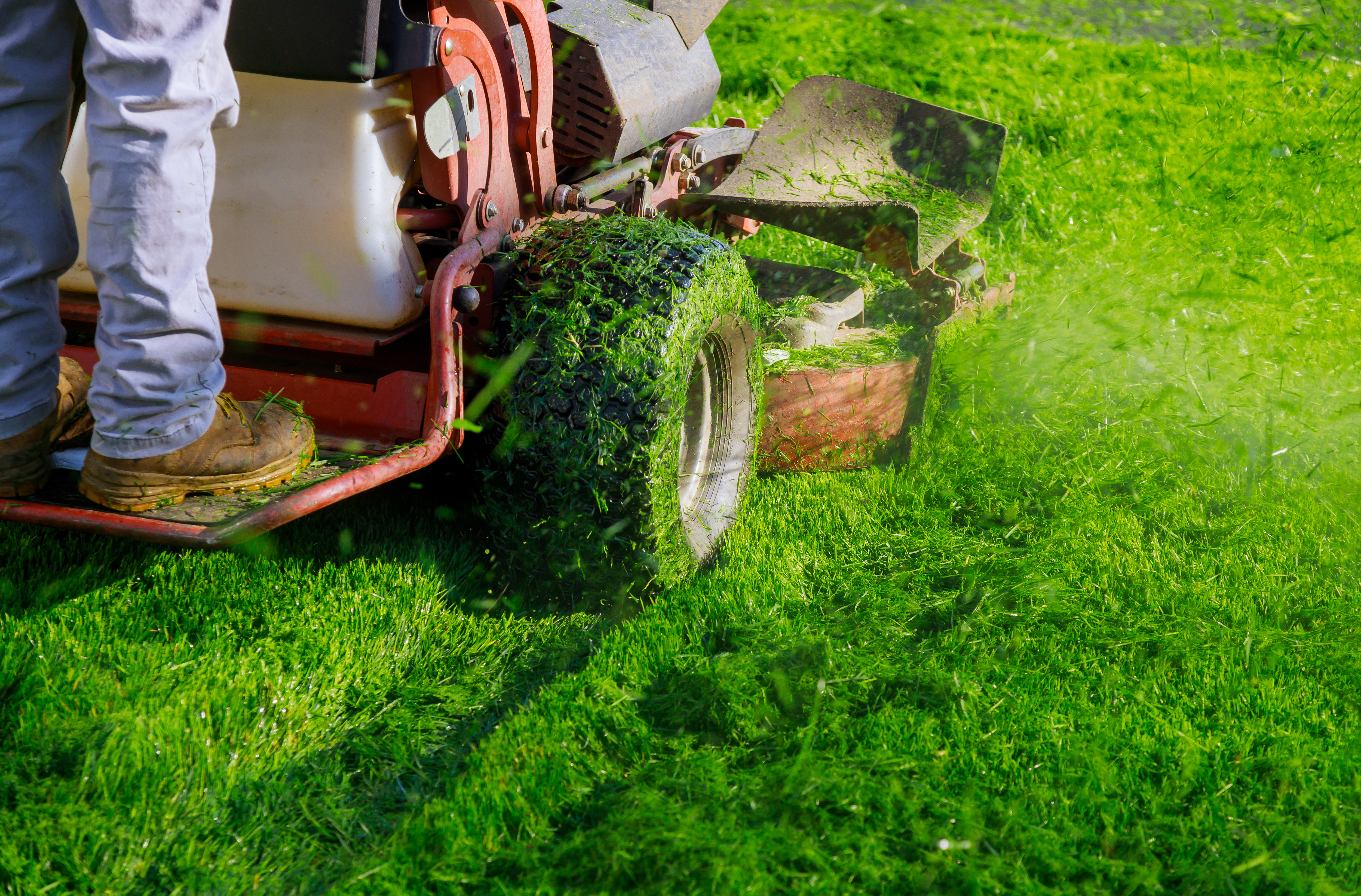 Professional lawn mowing service by C&K Landscaping